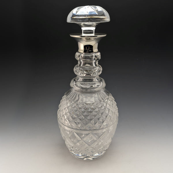 1964 英國復古純銀裝飾玻璃醒酒器 Preece & Willicombe